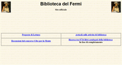 Desktop Screenshot of biblioteca.fermi.mn.it
