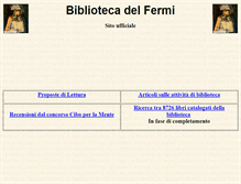 Tablet Screenshot of biblioteca.fermi.mn.it